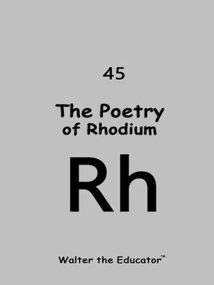 cover image of The Poetry of Rhodium